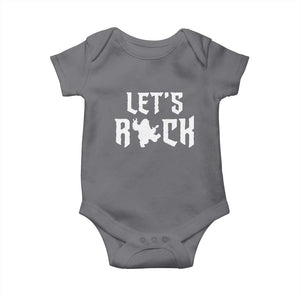 Bigfoot Rock N Roll Baby Onesie Funny Lets Rock Music Lover TS12 Charcoal Print Your Wear