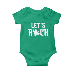 Bigfoot Rock N Roll Baby Onesie Funny Lets Rock Music Lover TS12 Irish Green Print Your Wear