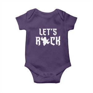 Bigfoot Rock N Roll Baby Onesie Funny Lets Rock Music Lover TS12 Purple Print Your Wear