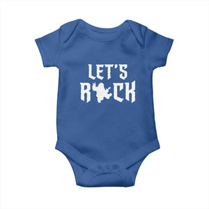 Bigfoot Rock N Roll Baby Onesie Funny Lets Rock Music Lover TS12 Royal Blue Print Your Wear