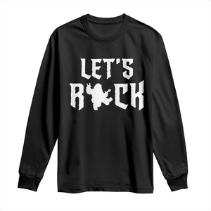 Bigfoot Rock N Roll Long Sleeve Shirt Funny Lets Rock Music Lover TS12 Black Print Your Wear