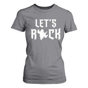 Bigfoot Rock N Roll T Shirt For Women Funny Lets Rock Music Lover TS12 Charcoal Print Your Wear