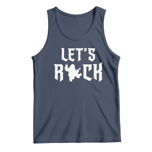 Bigfoot Rock N Roll Tank Top Funny Lets Rock Music Lover TS12 Navy Print Your Wear