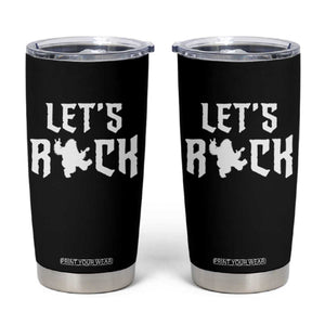 Bigfoot Rock N Roll Tumbler Cup Funny Lets Rock Music Lover TS12 Black Print Your Wear