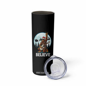 Christmas Bigfoot Skinny Tumbler Believe Funny Santa Rock N Roll TS12 Print Your Wear
