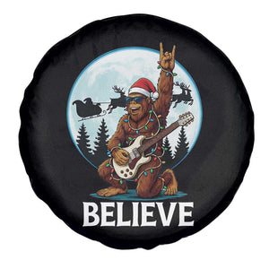 Christmas Bigfoot Spare Tire Cover Believe Funny Santa Rock N Roll TS12 Print Your Wear