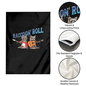 Raccoon Rock And Roll Garden Flag Funny Rock Band Playing Guitar Electric Music Lover TS12 Print Your Wear