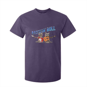 Raccoon Rock And Roll T Shirt For Kid Funny Rock Band Playing Guitar Electric Music Lover TS12 Purple Print Your Wear