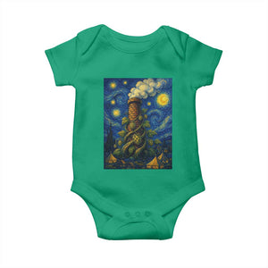 Starry Night Hops Brewery Baby Onesie Vintage Hops Beer Lover Painterly