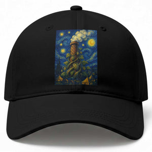 Starry Night Hops Brewery Baseball Cap Vintage Hops Beer Lover Painterly