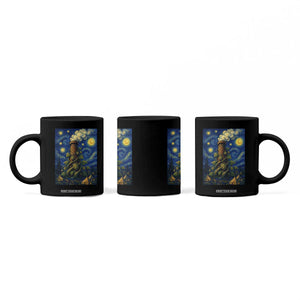 Starry Night Hops Brewery Coffee Mug Vintage Hops Beer Lover Painterly