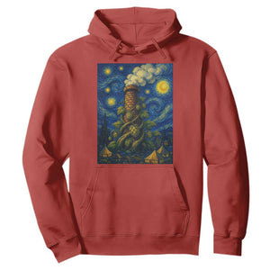 Starry Night Hops Brewery Hoodie Vintage Hops Beer Lover Painterly