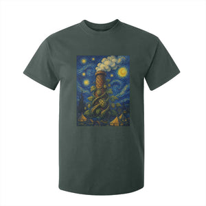 Starry Night Hops Brewery T Shirt For Kid Vintage Hops Beer Lover Painterly