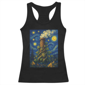 Starry Night Hops Brewery Racerback Tank Top Vintage Hops Beer Lover Painterly