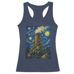 Starry Night Hops Brewery Racerback Tank Top Vintage Hops Beer Lover Painterly