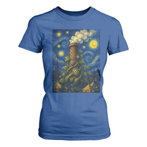 Starry Night Hops Brewery T Shirt For Women Vintage Hops Beer Lover Painterly