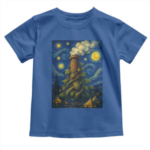 Starry Night Hops Brewery Toddler T Shirt Vintage Hops Beer Lover Painterly