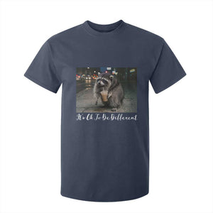 Its Ok To Be Different Jimothy Raccoon T Shirt For Kid Funny Short Spine Wildlife