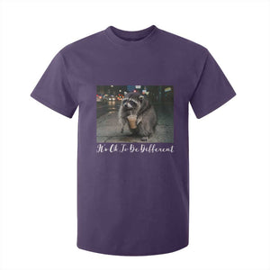 Its Ok To Be Different Jimothy Raccoon T Shirt For Kid Funny Short Spine Wildlife