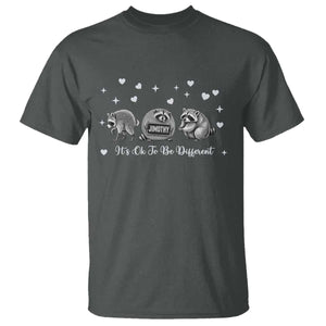 Its Ok To Be Different Jimothy Raccoon T Shirt Cute Trash Panda Viral Animal Lover Gift
