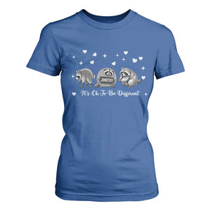 Its Ok To Be Different Jimothy Raccoon T Shirt For Women Cute Trash Panda Viral Animal Lover Gift