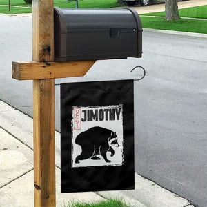 Jimothy The Raccoon Garden Flag Japanese Style Trash Panda Graphic
