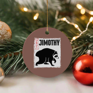 Jimothy The Raccoon Ceramic Ornament Japanese Style Trash Panda Graphic