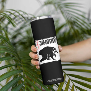 Jimothy The Raccoon Skinny Tumbler Japanese Style Trash Panda Graphic