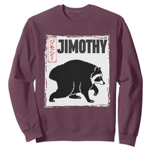 Jimothy The Raccoon Sweatshirt Japanese Style Trash Panda Graphic