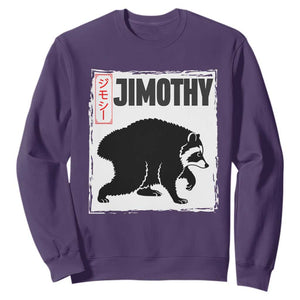 Jimothy The Raccoon Sweatshirt Japanese Style Trash Panda Graphic