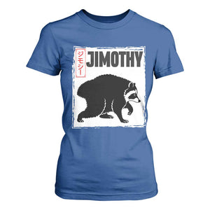 Jimothy The Raccoon T Shirt For Women Japanese Style Trash Panda Graphic