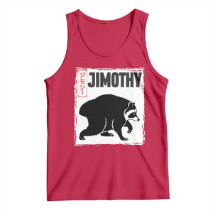 Jimothy The Raccoon Tank Top Japanese Style Trash Panda Graphic