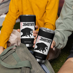 Jimothy The Raccoon Tumbler Cup Japanese Style Trash Panda Graphic