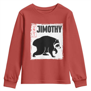 Jimothy The Raccoon Youth Sweatshirt Japanese Style Trash Panda Graphic