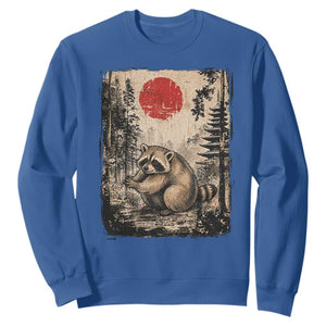Vintage Japanese Ukiyoe Raccoon Sweatshirt Seattle Short Spine Trash Panda