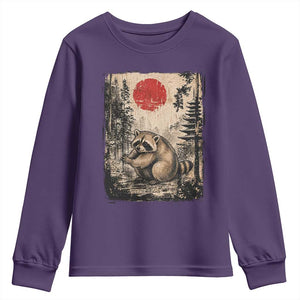 Vintage Japanese Ukiyoe Raccoon Youth Sweatshirt Seattle Short Spine Trash Panda