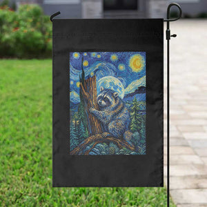 Seattle Trash Panda Starry Night Graphic Garden Flag Funny Short King Raccoon