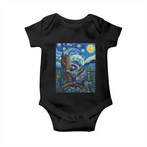 Seattle Trash Panda Starry Night Graphic Baby Onesie Funny Short King Raccoon