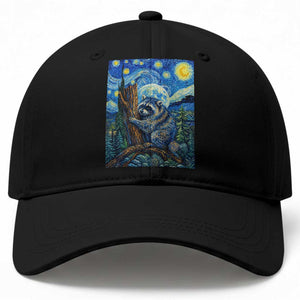 Seattle Trash Panda Starry Night Graphic Baseball Cap Funny Short King Raccoon