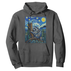 Seattle Trash Panda Starry Night Graphic Hoodie Funny Short King Raccoon