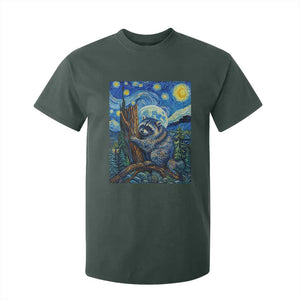 Seattle Trash Panda Starry Night Graphic T Shirt For Kid Funny Short King Raccoon