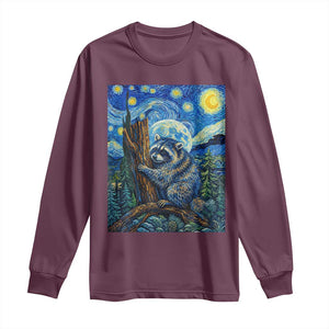 Seattle Trash Panda Starry Night Graphic Long Sleeve Shirt Funny Short King Raccoon