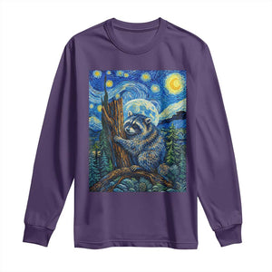 Seattle Trash Panda Starry Night Graphic Long Sleeve Shirt Funny Short King Raccoon