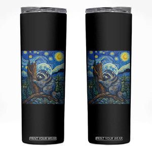 Seattle Trash Panda Starry Night Graphic Skinny Tumbler Funny Short King Raccoon