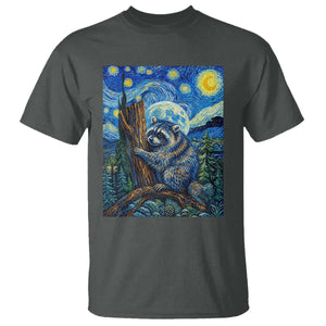 Seattle Trash Panda Starry Night Graphic T Shirt Funny Short King Raccoon