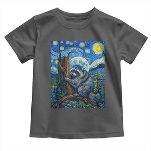 Seattle Trash Panda Starry Night Graphic Toddler T Shirt Funny Short King Raccoon
