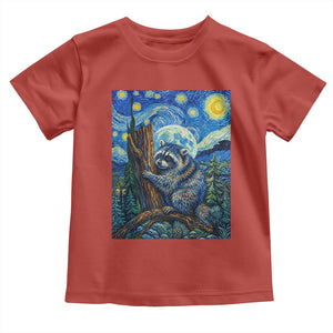 Seattle Trash Panda Starry Night Graphic Toddler T Shirt Funny Short King Raccoon