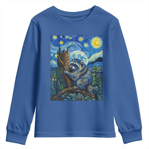Seattle Trash Panda Starry Night Graphic Youth Sweatshirt Funny Short King Raccoon