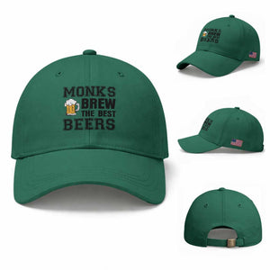 Monks Brew The Best Beers Baseball Cap Funny Craft Beer Brewer