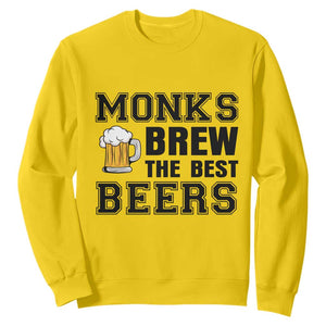 Monks Brew The Best Beers Sweatshirt Funny Craft Beer Brewer